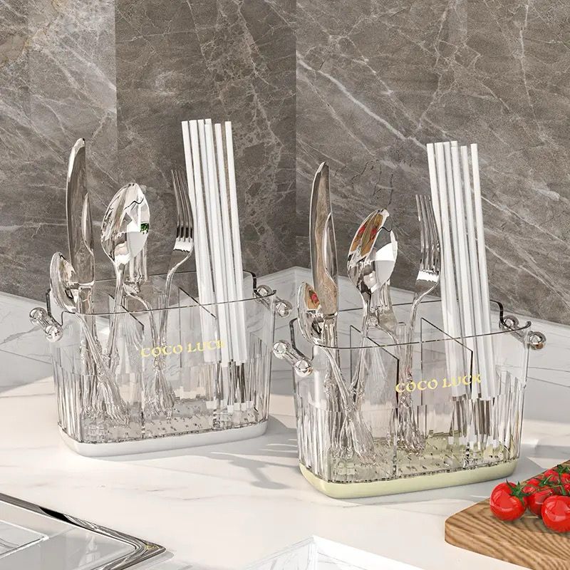 Plastic Cutlery Holder, Creative Cutlery Organizer, Spoon Fork Chopsticks Storage Rack, Kitchen Cutlery Storage Plastic Cutlery Holder, Creative Cutlery Organizer, Spoon Fork Chopsticks Storage Rack, Kitchen Cutlery Storage